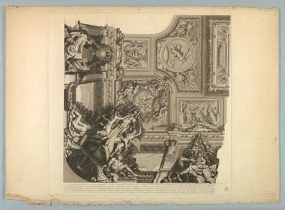 Decorações de Lebrun e Mignard no Palácio de Versalhes de Unknown artist