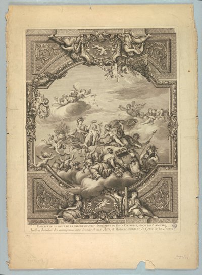 Decorações de Lebrun e Mignard no Palácio de Versalhes de Unknown artist