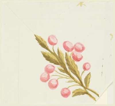Design para motivo de canto para borda tecida ou bordada de Unknown artist