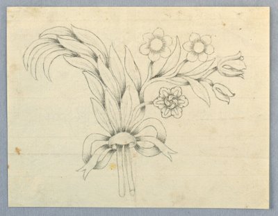 Design para um broche com flores de Unknown artist