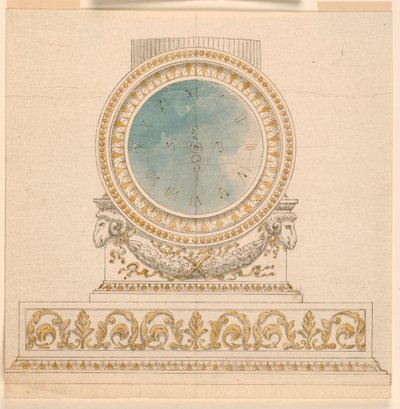 Design para um relógio de Unknown artist