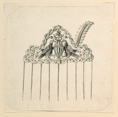 Design para um pente de Unknown artist