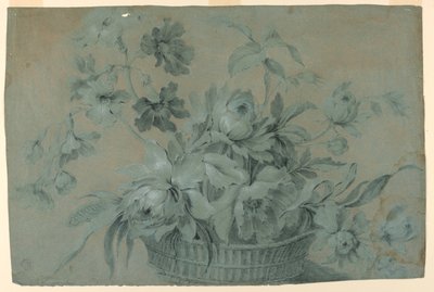 Design para um motivo de cesta de flores de Unknown artist