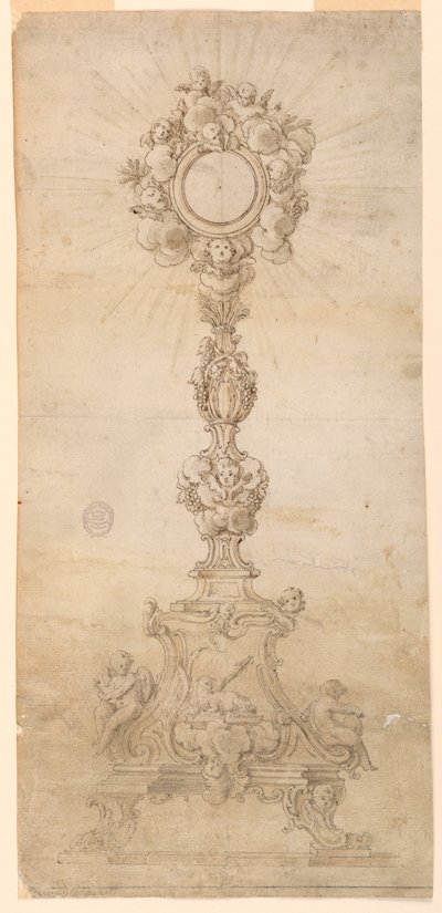 Design para um Ostensório com Sugestões Alternativas de Unknown artist