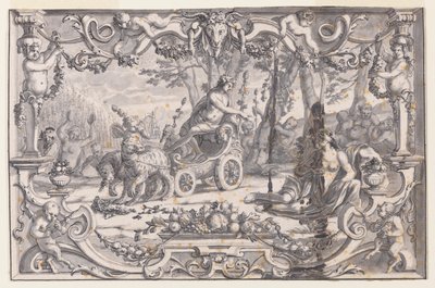 Design para uma tapeçaria: Baco e Ariadne de Unknown artist