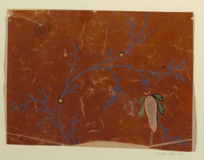 Design para um tecido, fragmento de Unknown artist