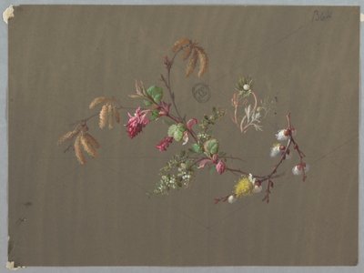 Designs para papel de parede e têxteis: flores de Unknown artist