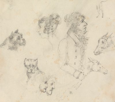 Cães, Pessoas e Cavalos de Unknown artist