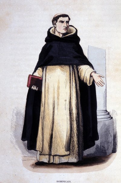 Dominicano. Gravação de um álbum sobre ordens religiosas, Paris de Unknown artist