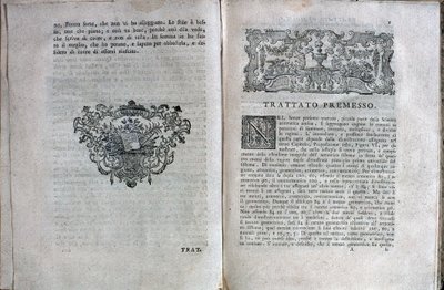 Página dupla de um tratado musical de Giuseppe Tartini de Unknown artist