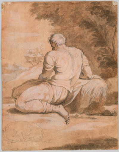 Estudo de desenho: Narciso (?) de Unknown artist