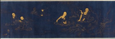 Dezoito <em>Luohans</em> de Unknown artist
