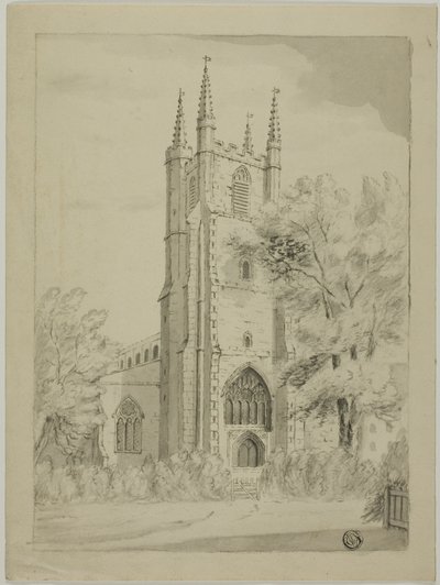 Igreja do país inglês de Unknown artist