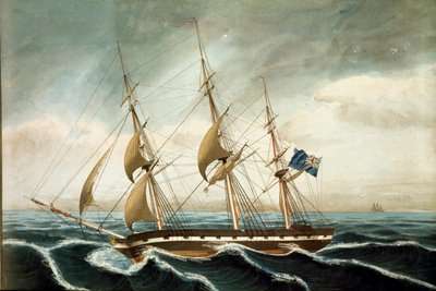 Corveta inglesa (imprimir de Unknown artist