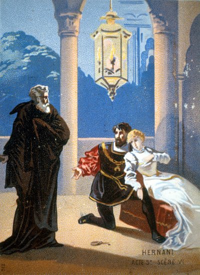 Ernani de Giuseppe Verdi, Acto V, Cena 6. de Unknown artist
