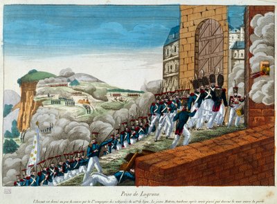Expedição da Espanha (1823-1829): a captura de Logrono. 1823 Paris, msuee da Armee de Unknown artist