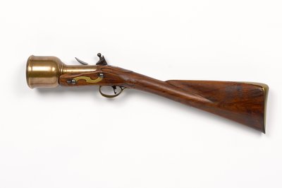 Argamassa manual Flintlock c.1760-1770 (argamassa, mão, flintlock) de Unknown artist