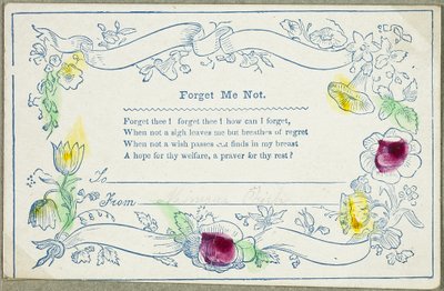 Forget Me Not (dia dos namorados) de Unknown artist