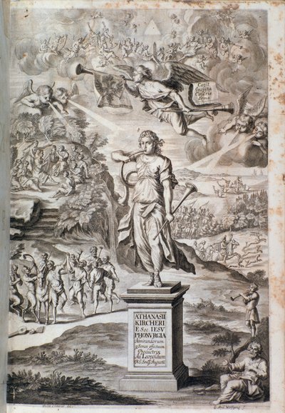 Frontispício da Fonurgia nova (1673) de Unknown artist