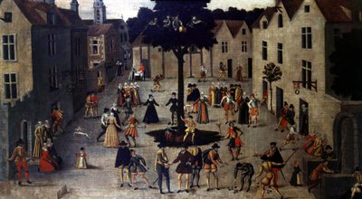 Fête de Mail, anónima do século XVI. Carnaval de Musaval em Paris de Unknown artist