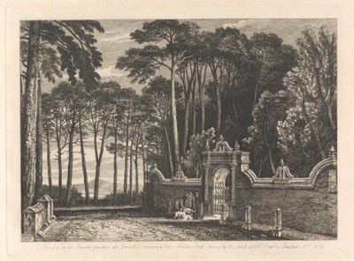 Porta de entrada para o Jardim das Flores em Farnley de Unknown artist