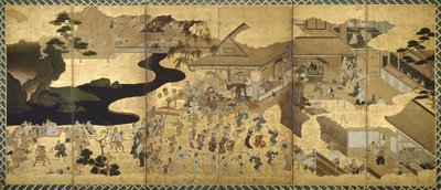 Cenas de género (Fūzoku byōbu) de Unknown artist