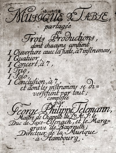 Georg Philipp Telemann. Compositor alemão (Magdeburg de Unknown artist