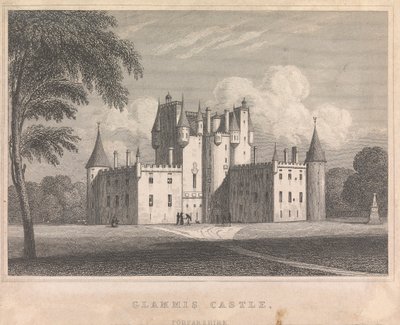 Castelo de Glammis, Forfarshire; página 9 (Volume Dois) de Unknown artist