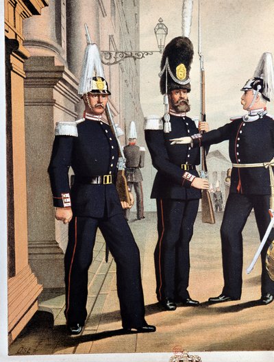 Grenadiers da Guarda Sueca, v.1890 de Unknown artist