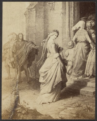 Gretchen (Fausto) por W.V. Kaulbach de Unknown artist