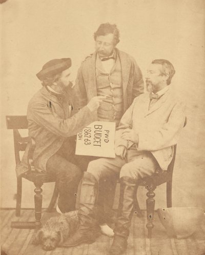 [Retrato de grupo de três homens, Índia]. de Unknown artist