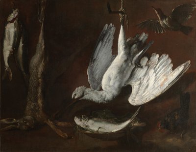 Lebre, colher e peixe de Unknown artist