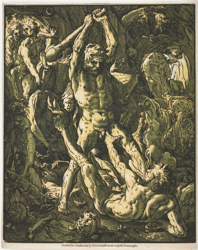 Hércules e Cacus de Unknown artist