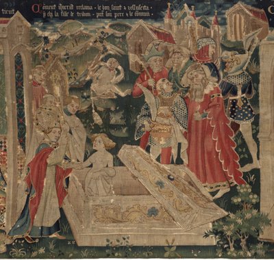 História de Saint Piat e Saint Eleuthère, Cena 12: A ressurreição da filha do tribiun de Unknown artist
