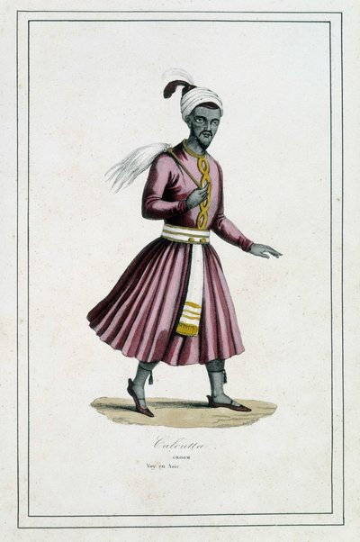 Índia: Noivo de Calcutá - em "Os diferentes povos da terra" por Padre Paul Jonhanneaud, Librairie des Bons livres de Unknown artist