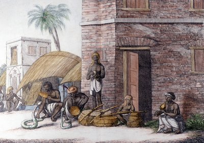 Cultura e Civilização Indiana: Encantadores de Serpentes na Índia. de Unknown artist