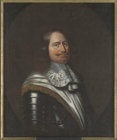 Jacob Kettler, duc de Courlande et Semigalie - Retrato de Jacob Kettler (1610-1682), Duque de Courland e Semigalia, Anónimo . Óleo sobre tela. Dimensão : 90x74 cm. Nationalmuseum Estocolmo de Unknown artist