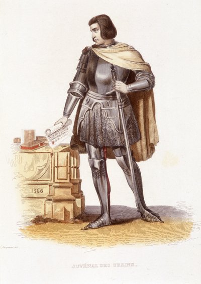 Jean Juvenal (ou Jouvenel) des Ursins (1360 - 1431), magistrado francês - em "Le Plutarque francais" Ed. Mennechet de Unknown artist