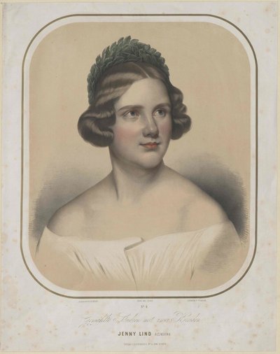 Jenny Lind (impressão) de Unknown artist