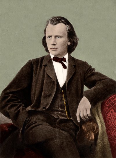 Johannes Brahms (1833-1897) Compositor alemão - de Unknown artist