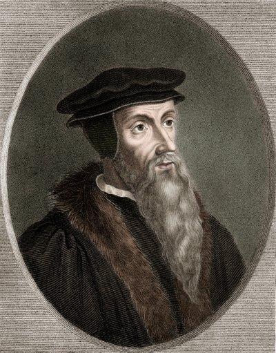 John Calvin - Jean Calvin 1509-1564 - gravura - século XIX de Unknown artist