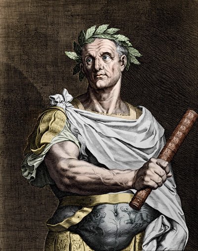 Júlio César (101-44 a.C.), estadista romano. de Unknown artist