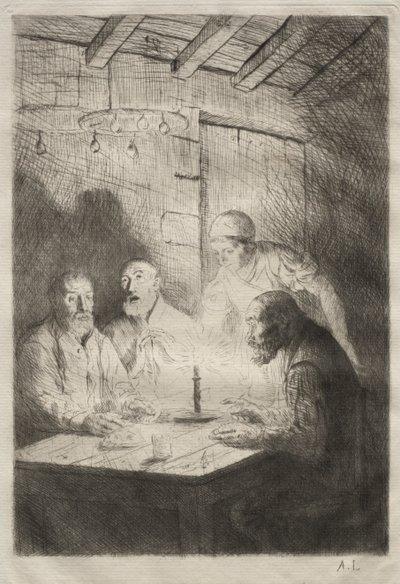 Jantar na miséria de Unknown artist