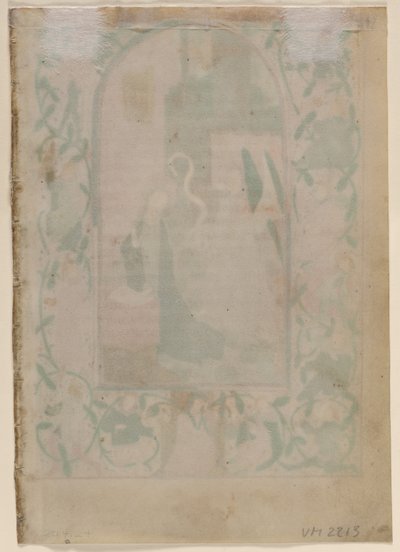 Folha de um livro de horas: em branco (verso) de Unknown artist