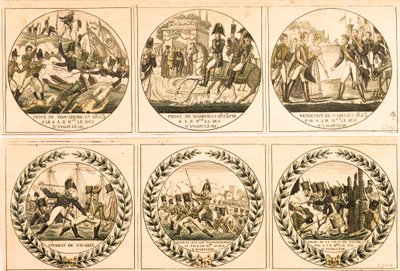 Louis Antoine (Louis-Antoine) de Bourbon, Duque de Angouleme (Louis de France ou Louis XIX (1775-1884) durante a expedição espanhola de 1823: tomada do Trocadero, tomada de Madrid, rendição de Cádiz, batalha de Navarin, atrás dos espanhóis em frente ao Bar de Unknown artist
