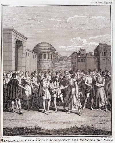 Maine cujos incas casam com os príncipes do sangue - in "Voyage historique de l