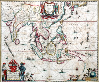 Mapa da Ásia do Atlas de Blaeu de Unknown artist