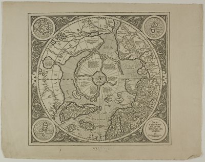 Mapa da Projeção de Mercator de Unknown artist