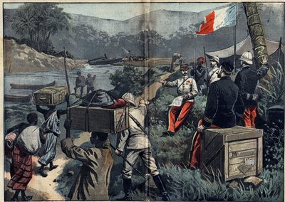 Marchand Mission in Africa (1896-1899): a expedição que tomou posse do Alto Nilo em 1898. Lançamento do demoníaco "le Faidherbe" no rio M