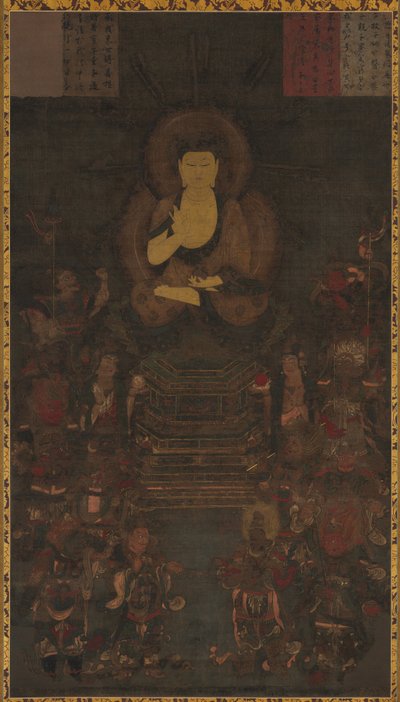 Buda Mestre da Medicina e os Doze Generais Divinos de Unknown artist